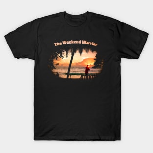 Weekend Warrior fishing on a Early Morning Sunrise T-Shirt